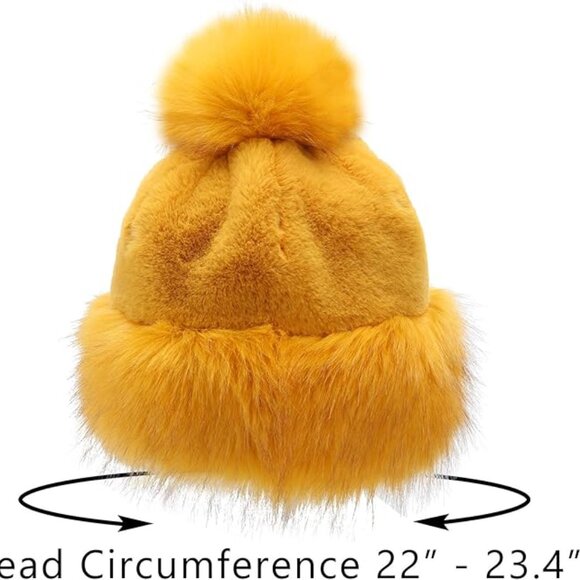 Women\'s Faux Fur Cossack Pompom Cap Hat main image 4